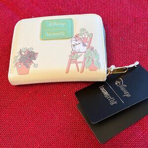 DISNEY LOUNGEFLY ARISTOCATS ZIPPED WALLET-NWT!